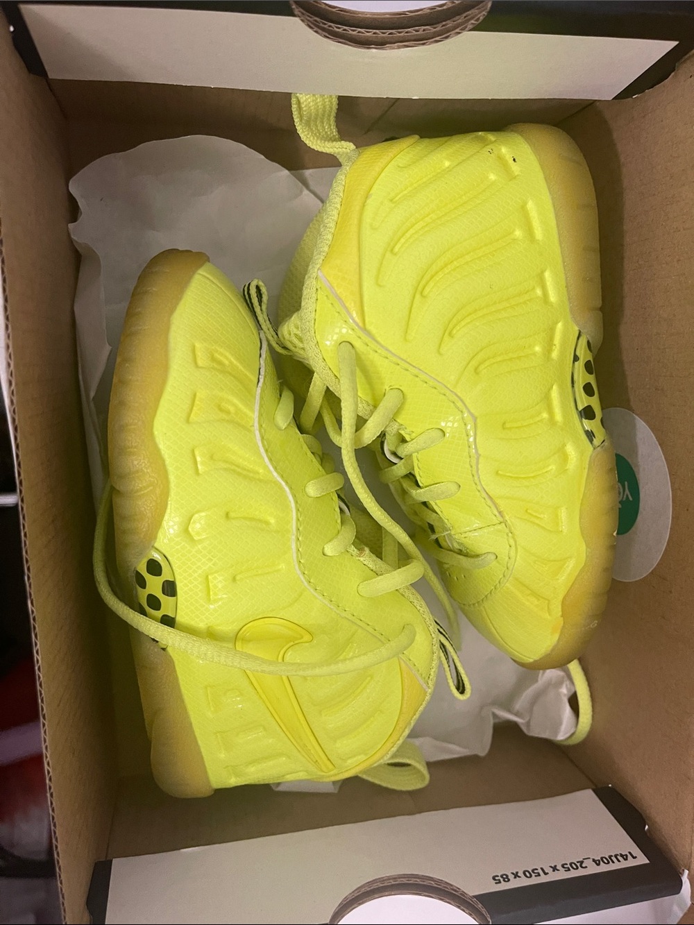 Nike Kids Neon Yellow Athletic Sneakers